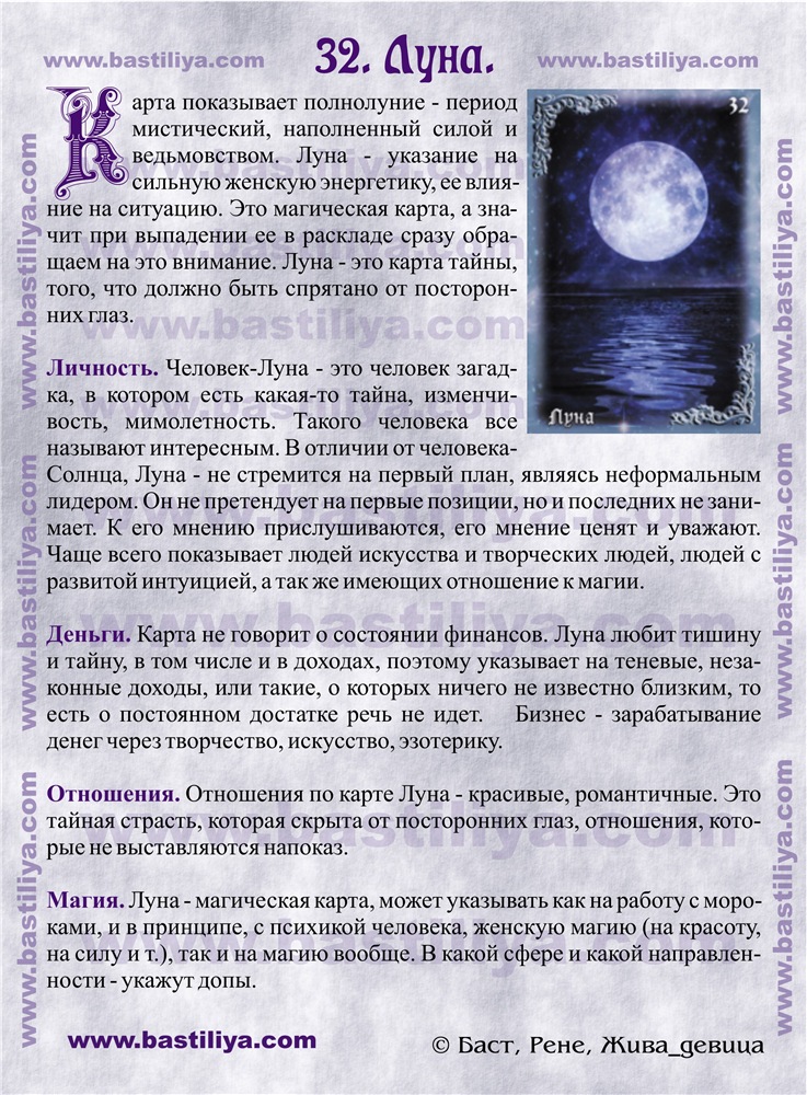 Оракул Лунный Гороскоп